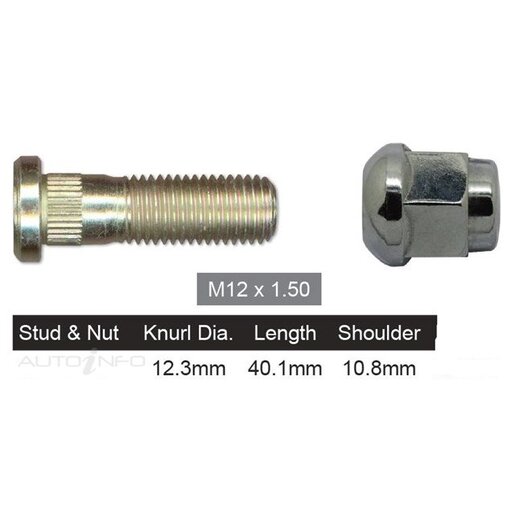 Nice Products Wheel Stud & Nut Set - NS327V