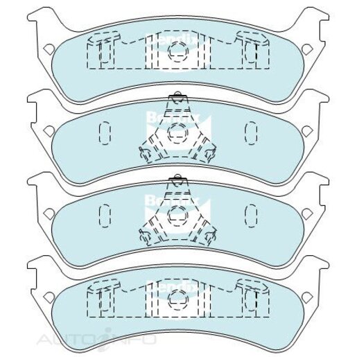 Bendix Rear Brake Pads - DB2171-4WD