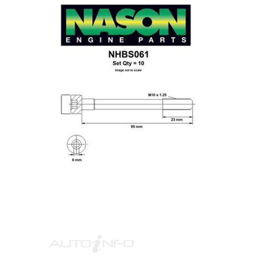 Nason Cylinder Head Bolt Set - NHBS061