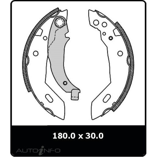 Protex Brake Shoes - Rear - N3018