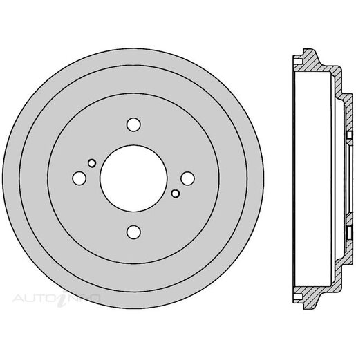 Protex Brake Drum Rear - DRUM4178