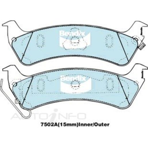 Bendix Rear Brake Pads - DB2093-4WD