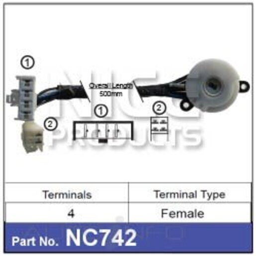 Nice Products Ignition Switch - NC742
