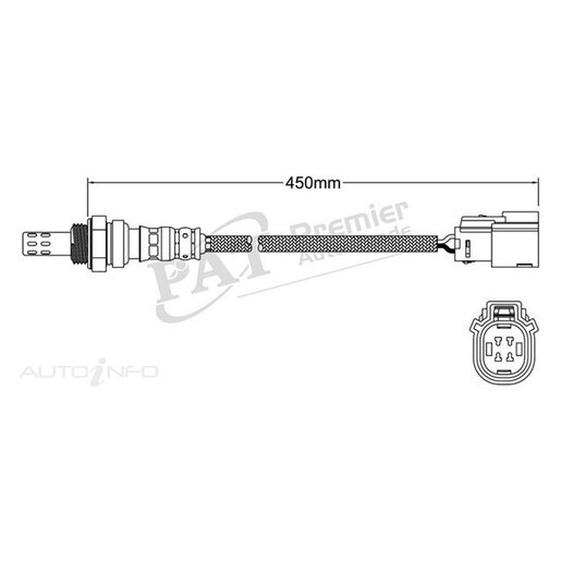 PAT Premium Oxygen/Lambda Sensor Post Catalytic Converter - EGO-746