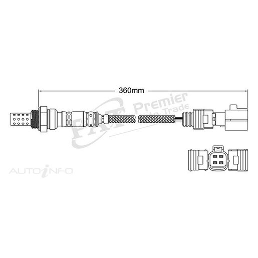 PAT Premium Oxygen/Lambda Sensor Post Catalytic Converter - EGO-293