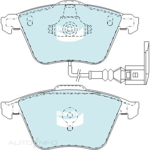 Bendix Front Brake Pads - DB2402-EURO+