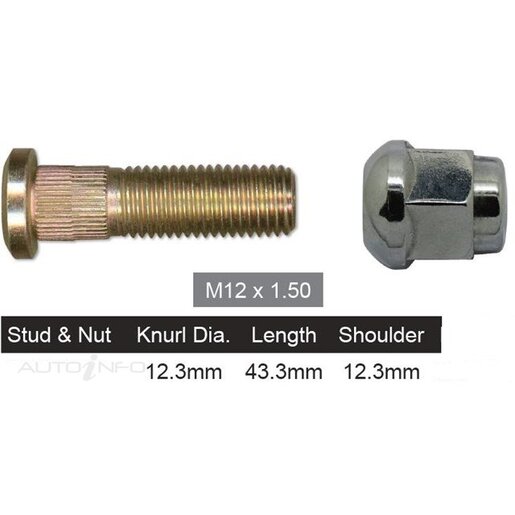 Nice Products Wheel Stud & Nut Set - NS347V