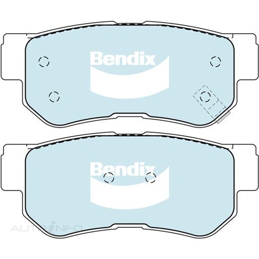 Bendix Rear Brake Pads - DB1451-4WD