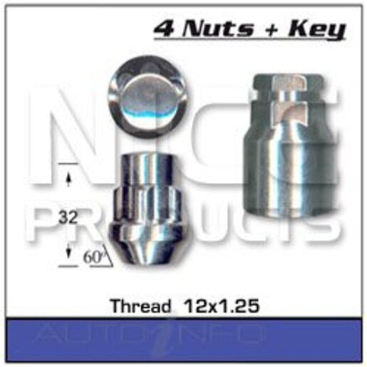 Nice Products Wheel Nut - Locking - C4LOCK
