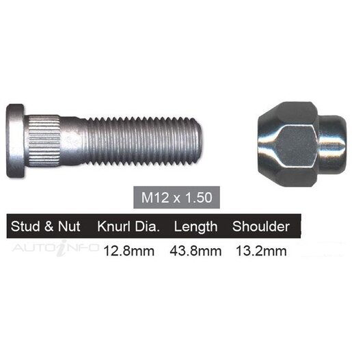 Nice Products Wheel Stud & Nut Set - NS370K