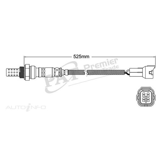 PAT Premium Oxygen/Lambda Sensor Post Catalytic Converter - EGO-536