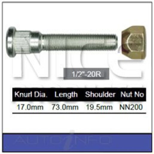 Nice Products Wheel Stud & Nut Set - NS2990