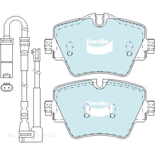 Bendix Front Brake Pads - DB2377-EURO+