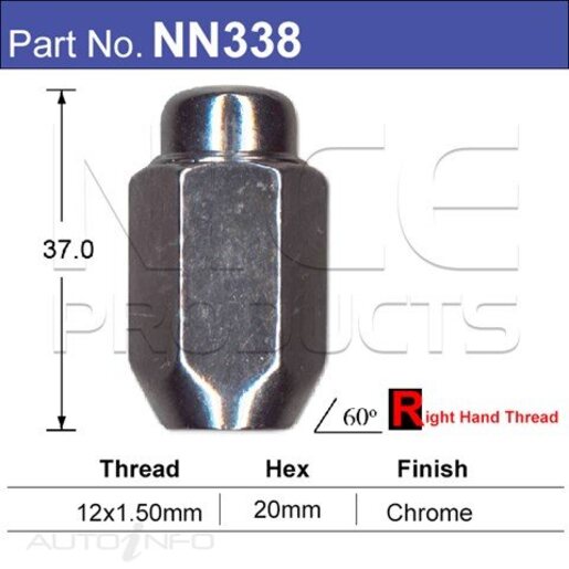 Nice Products Wheel Nut - NN338