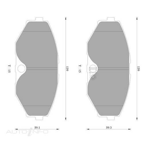 Bosch Front Brake Pads - DB1250BL