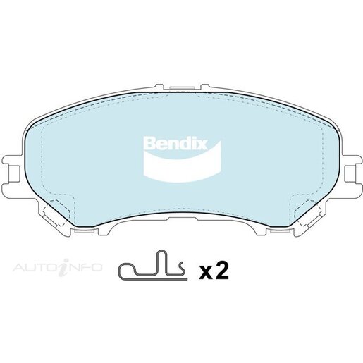 Bendix 4WD Front Brake Pads - DB2345-4WD