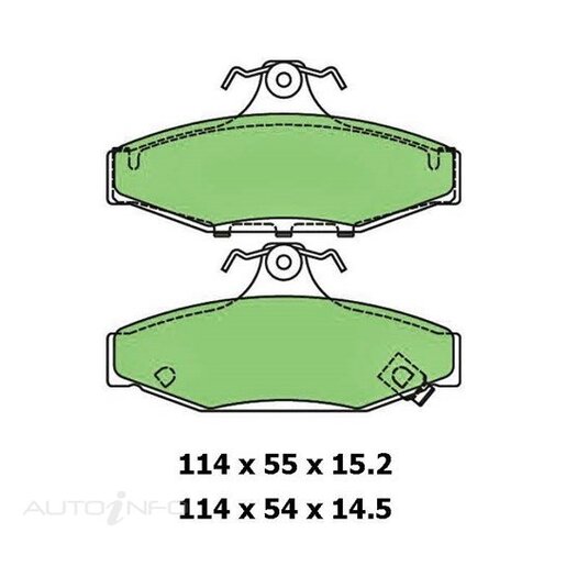 Protex Rear Brake Pads - DB1086P