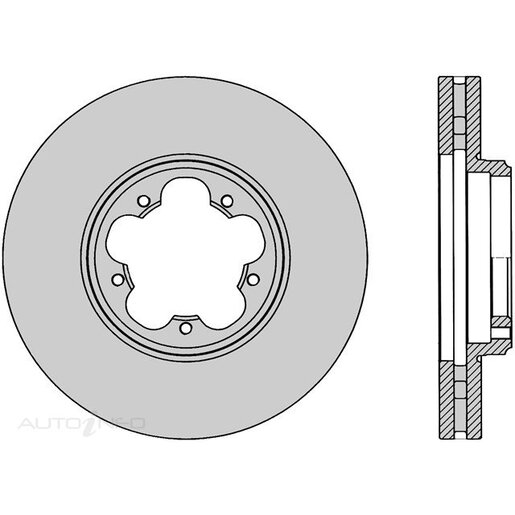 Protex Ultra Disc Brake Rotor - DR1021