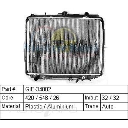 Motorkool Radiator - GIB-34002