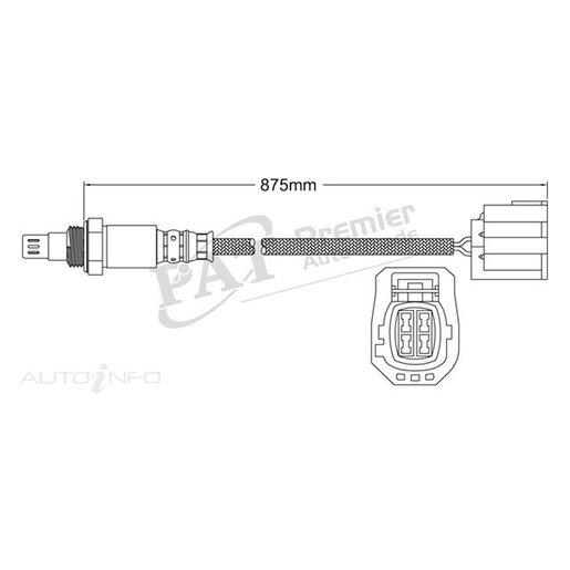 PAT Premium Oxygen/Lambda Sensor Post Catalytic Converter - EGO-713