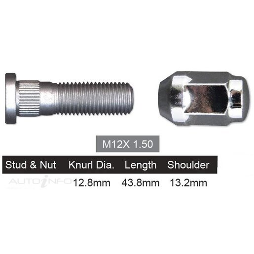 Nice Products Wheel Stud & Nut Set - NS370J