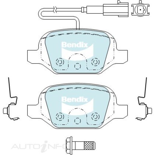 Bendix Rear Brake Pads - DB2381-EURO+