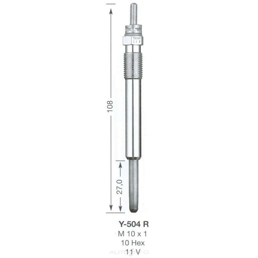 NGK Diesel Glow Plug - Y-504R