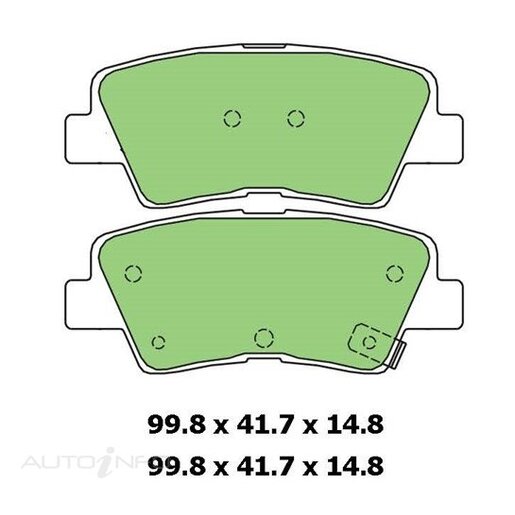 Protex Ultra 4WD Ceramic Brake Pads Rear - DB3201CP