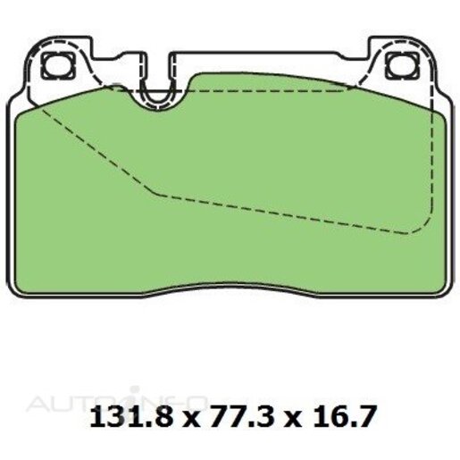 Protex Ultra 4WD Ceramic Plus Front Brake Pads - DB3261UP