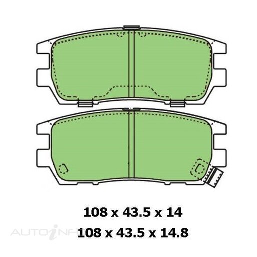 Protex Ultra 4WD Rear Brake Pads - DB1231F