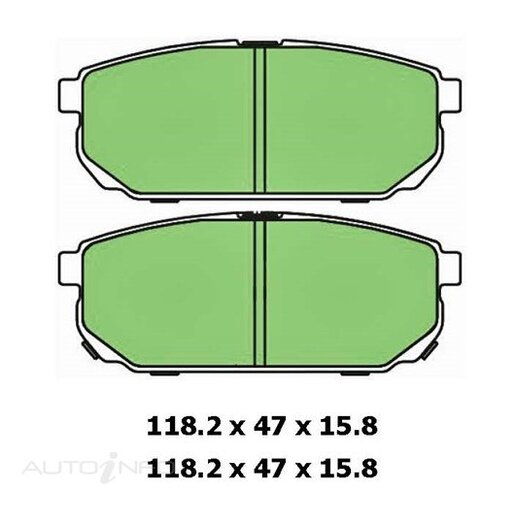 Protex Ultra 4WD Rear Brake Pads - DB1816F