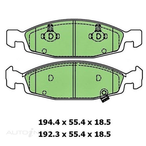 Protex Ultra 4WD Front Brake Pads - DB1715F