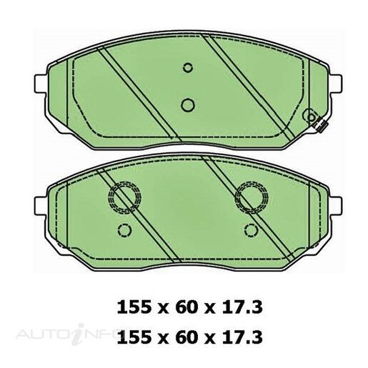 Protex Ultra 4WD Front Brake Pads - DB1815F