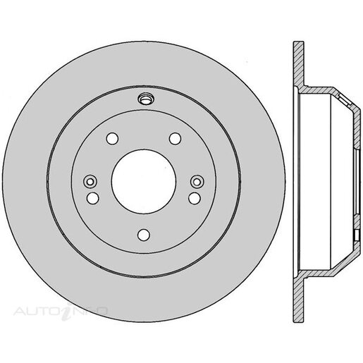 Protex Rear Ultra 4WD Disc Rotor - DR12857