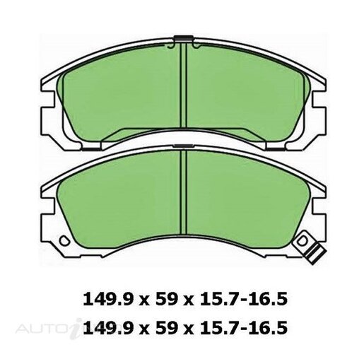 Protex Ultra 4WD Ceramic Plus Front Brake Pads - DB1223UP