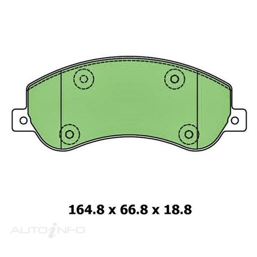 Protex Ultra 4WD Ceramic Plus Front Brake Pads - DB1915UP