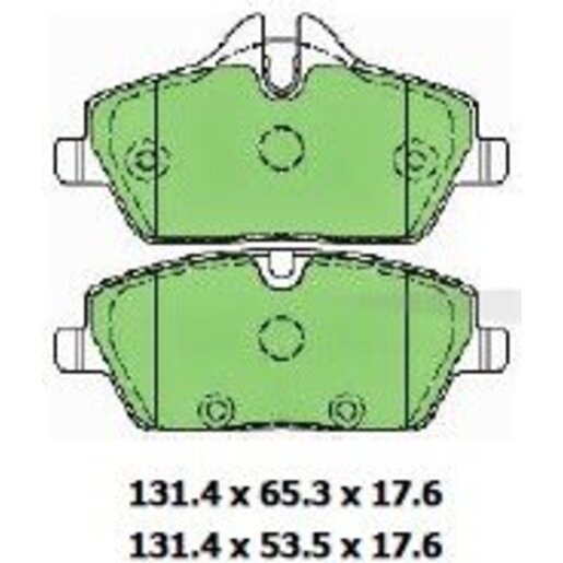 Protex Ultra 4WD Ceramic Plus Front Brake Pads - DB1782UP