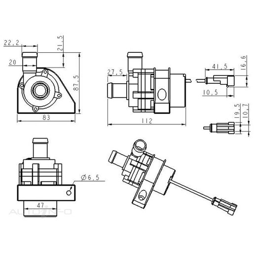 Davies Craig EBP23 Brushless Pump Only 12V - 9051