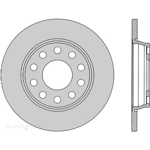 Protex Disc Rotor - Rear - DR12336