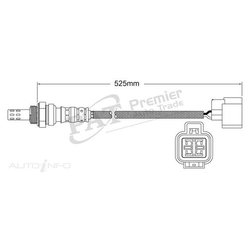 PAT Premium Oxygen/Lambda Sensor Post Catalytic Converter - EGO-666