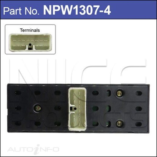 Nice Products Front Door Power Window Switch - NPW1307-4
