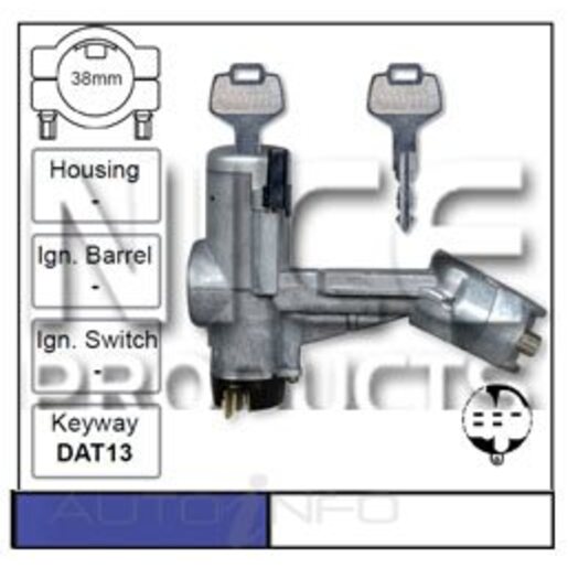 Nice Products Ignition Switch & Lock Assembly - NIC302