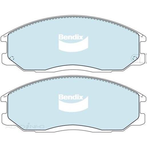 Bendix 4WD Front Brake Pads - DB1745-4WD