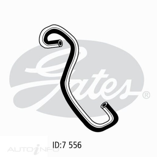 Gates Throttle Body Coolant Hose - 02-0291