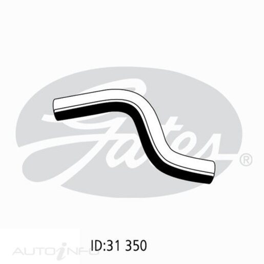 Gates Upper Radiator Hose - 05-1404