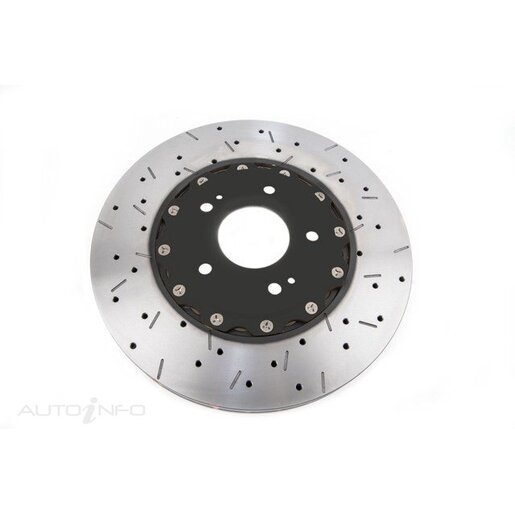 DBA Disc Brake Rotor Street Cross Drilled & Slotted - DBA52218BLKXS