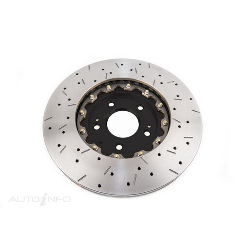 DBA Disc Brake Rotor Street Cross Drilled & Slotted - DBA52218BLKXS