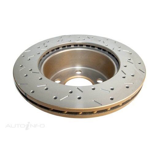 DBA Disc Brake Rotor Street Cross Drilled & Slotted - DBA4096XS