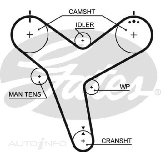 Gates Timing Belt - T154