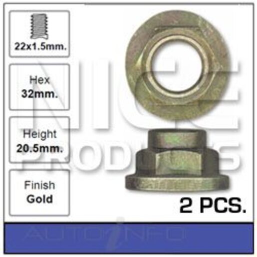 Nice Products Wheel Bearing Hub Nut - NN51-2